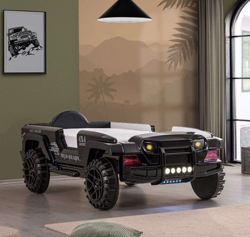 Furniture of America - Randlar Bed in Black - FOA7724BK-BED - GreatFurnitureDeal