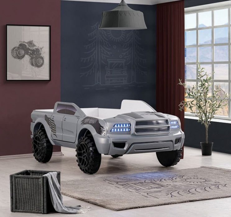 Furniture of America - Roverton Bed in Gray - FOA7725GY-BED - GreatFurnitureDeal