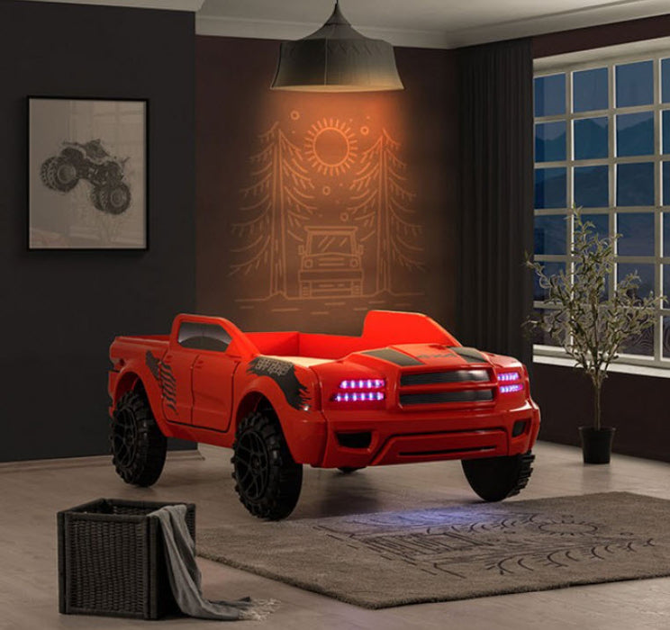 Furniture of America - Roverton Bed in Red - FOA7725RD-BED - GreatFurnitureDeal