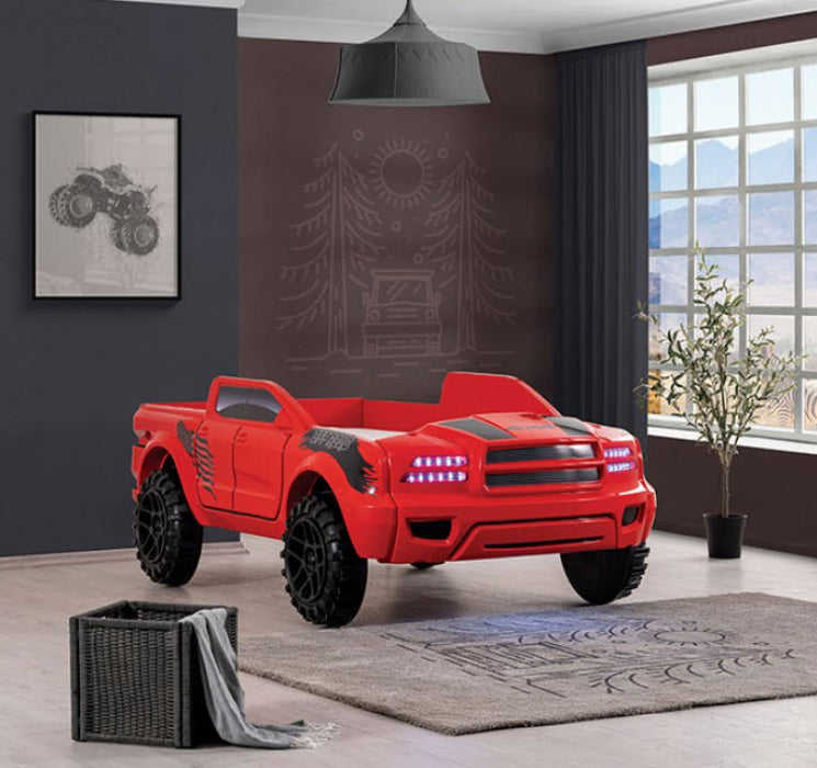 Furniture of America - Roverton Bed in Red - FOA7725RD-BED - GreatFurnitureDeal