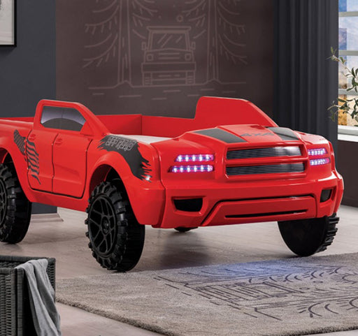 Furniture of America - Roverton Bed in Red - FOA7725RD-BED - GreatFurnitureDeal