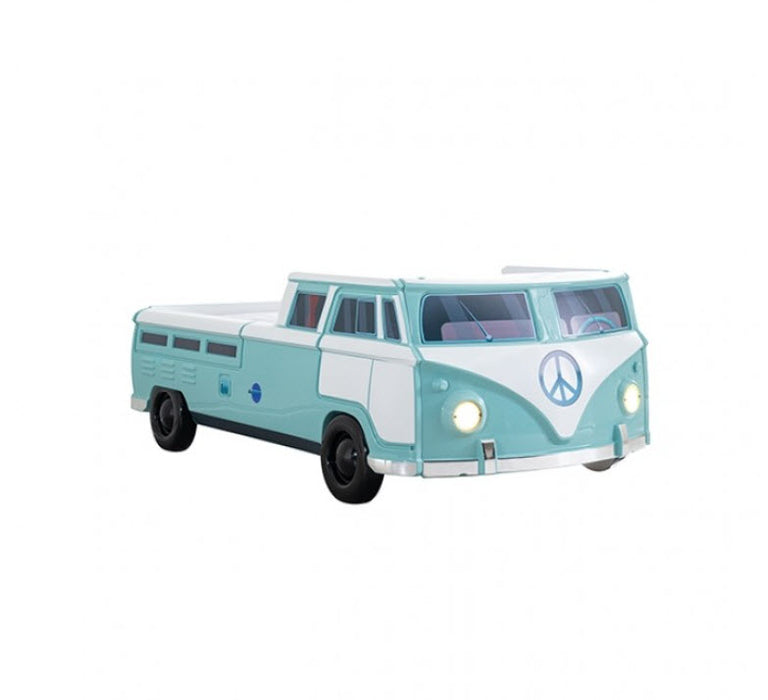 Furniture of America - Axel Peace Bus Twin Bed in Teal - FOA7726TL-BED - GreatFurnitureDeal