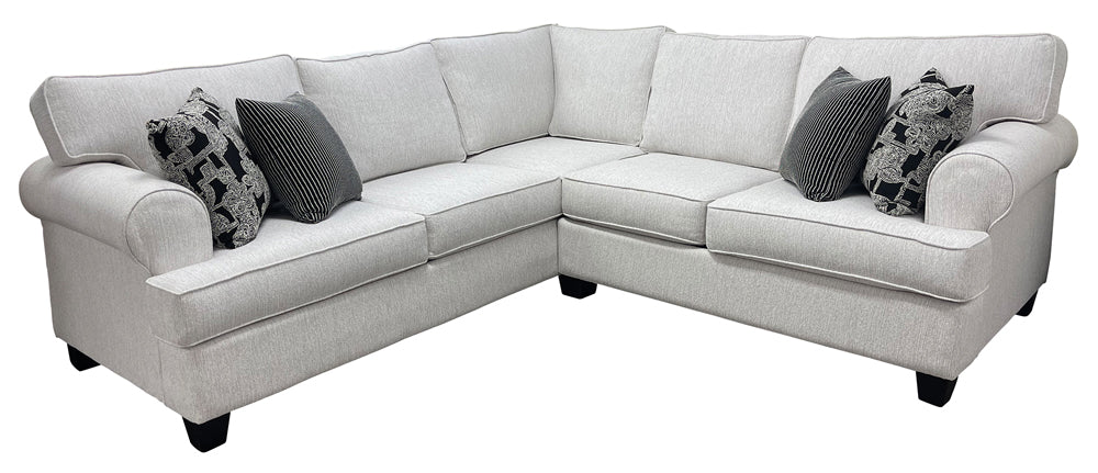 Mariano Italian Leather Furniture - Franklin 2 PC Sectional Sofa - 2040-30LC-20R - GreatFurnitureDeal