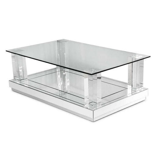 AICO Furniture - Montreal"Cocktail Table w/Glass Top - FS-MNTRL-1588 - GreatFurnitureDeal