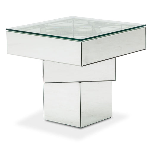 AICO Furniture - Montreal"End Table w/ Glass Top - FS-MNTRL-1696 - GreatFurnitureDeal