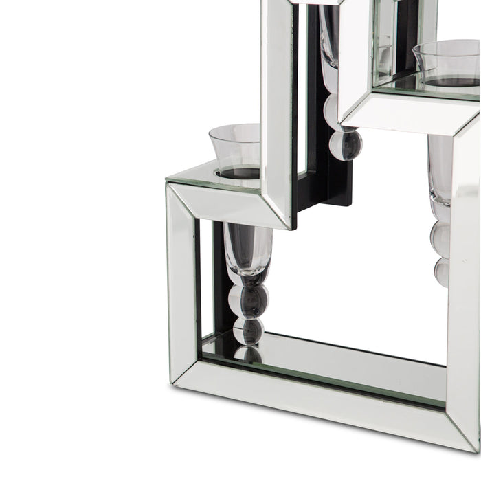 AICO Furniture - Montreal"Mirrored Glass Vase- 3 Tier" - FS-MNTRL128