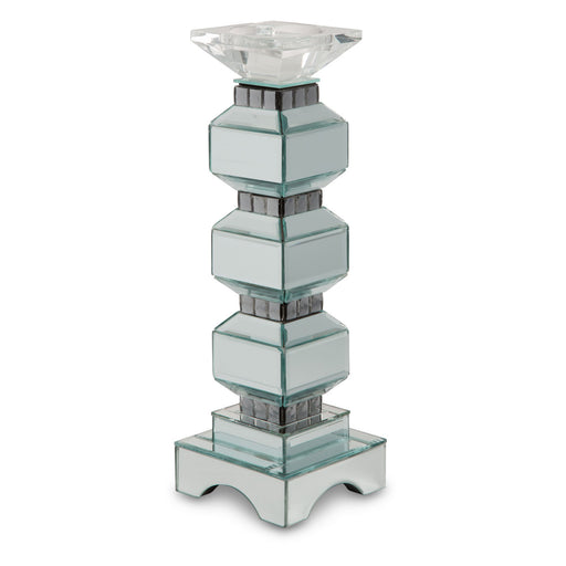 AICO Furniture - Montreal"3-Tier Mirrored Candle Holder w/Crystals - FS-MNTRL155-PK2 - GreatFurnitureDeal