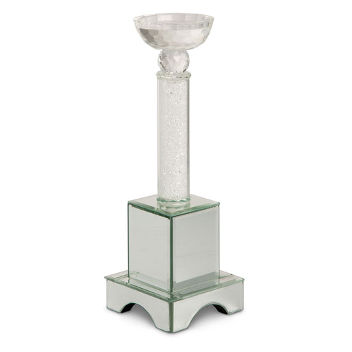 AICO Furniture - Montreal"Crystal Tower w/Mirror Candle Holder,Small,Pack/2" - FS-MNTRL157S-PK2 - GreatFurnitureDeal