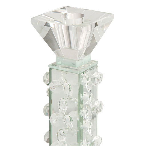 AICO Furniture - Montreal"Slender Mirrored Crystal Candle Hldr.Small,Pack/6" - FS-MNTRL159S-PK6 - GreatFurnitureDeal