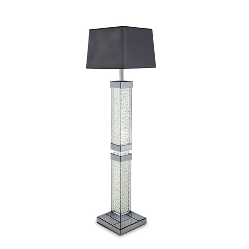AICO Furniture - Montreal Slender Floor Lamp W/Rectangular Lamp Shade Gray - FS-MNTRL194 - GreatFurnitureDeal