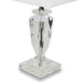 AICO Furniture - Montreal Crystal Table Lamp w/Rect Shade,White, - Pack/2 - FS-MNTRL197-PK2 - GreatFurnitureDeal