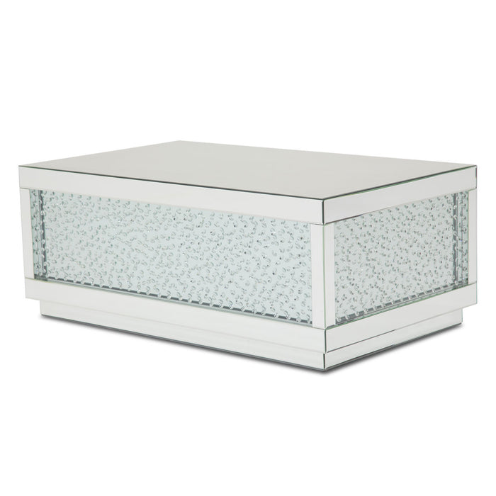 AICO Furniture - Montreal"Rectangular Cocktail Table in Silver - FS-MNTRL201H - GreatFurnitureDeal