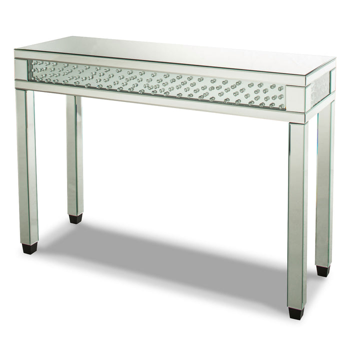 AICO Furniture - Montreal Console Table in Silver - FS-MNTRL223H - GreatFurnitureDeal