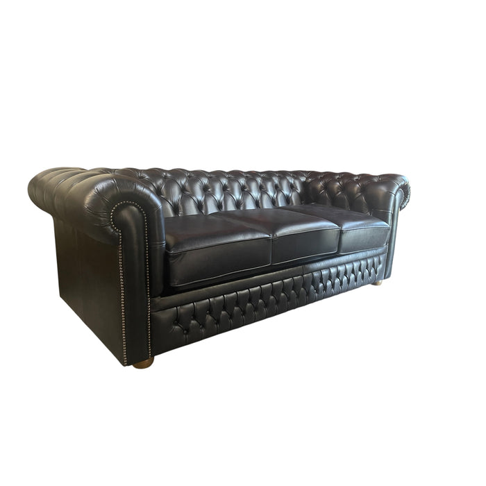 GJ Styles - Guilford Sleeper Sofa in Black Leather - FS02 - GreatFurnitureDeal