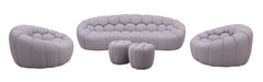 J&M Furniture - Fantasy 3 Piece Sofa Living Room Set in Grey - 18442-3SET-GR - GreatFurnitureDeal
