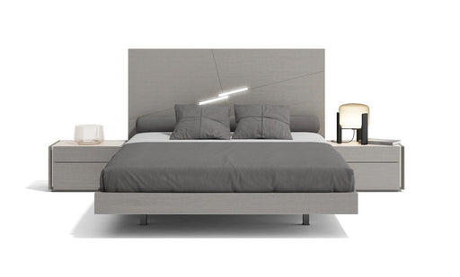 J&M Furniture - Faro Premium Eastern King Bed in Grey - 17868-EK - GreatFurnitureDeal