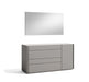 J&M Furniture - Sintra Premium Dresser and Mirror Set in Grey - 17554-DR+M - GreatFurnitureDeal