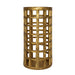 Worlds Away - Large Pillar Candle Holder In Brass Finish - GAGE LG - GreatFurnitureDeal