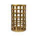 Worlds Away - Medium Pillar Candle Holder In Brass Finish - GAGE MED - GreatFurnitureDeal