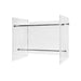 Worlds Away - Gaines Lucite Magazine Rack With Nickel Frame - GAINES - GreatFurnitureDeal