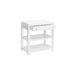 Worlds Away - Garbo One Drawer Side Table - GARBO WH - GreatFurnitureDeal