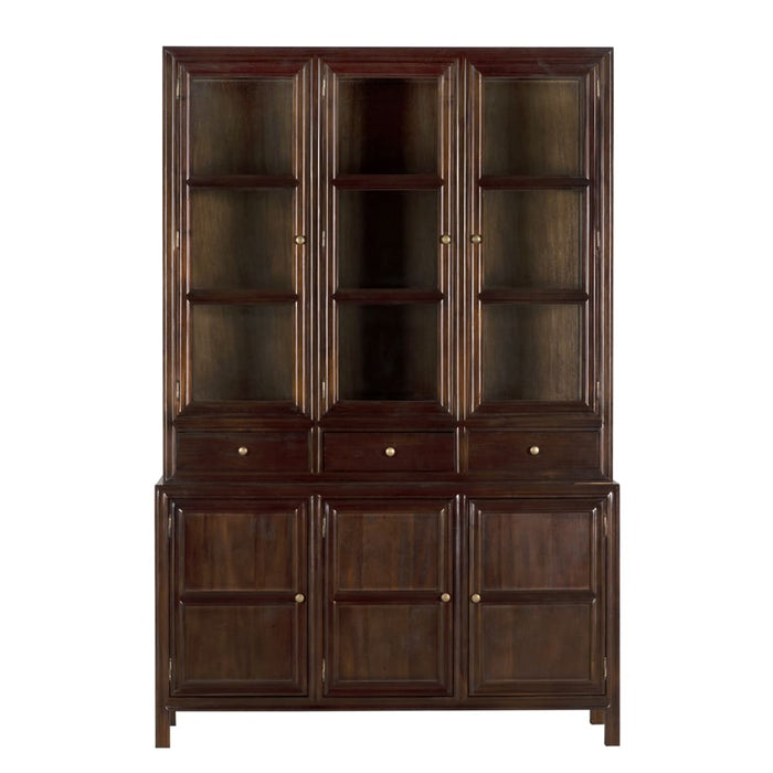 Noir Furniture - Colonial Hutch, Hand Rubbed Brown - GARM119HBR - GreatFurnitureDeal