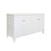 Worlds Away - Four Door Buffet With Horizontal Fluted Detail In Matte White Lacquer - GATES WH - GreatFurnitureDeal