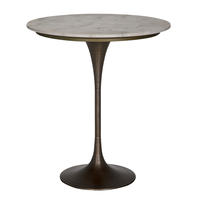Noir Furniture - Joni Bar Table, Aged Brass - GBAR006AB-36