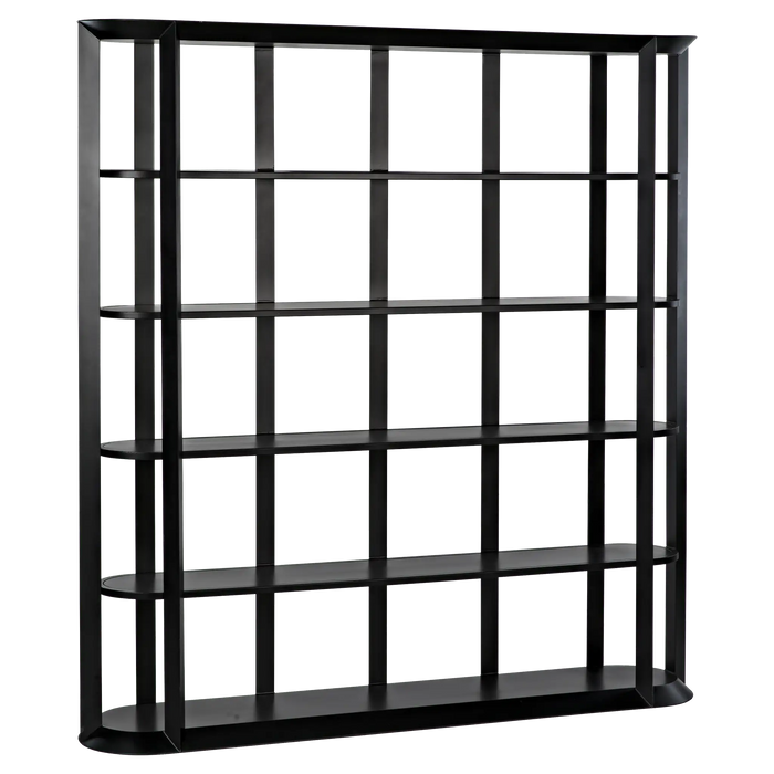 NOIR Furniture - Foster Bookcase, Black Metal - GBCS216MTB