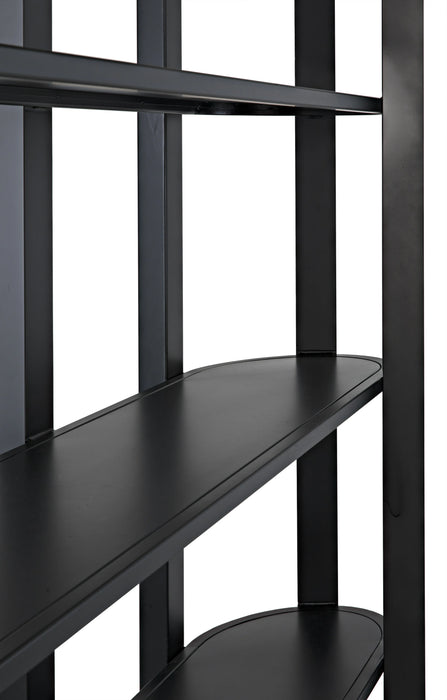 NOIR Furniture - Foster Bookcase, Black Metal - GBCS216MTB - GreatFurnitureDeal