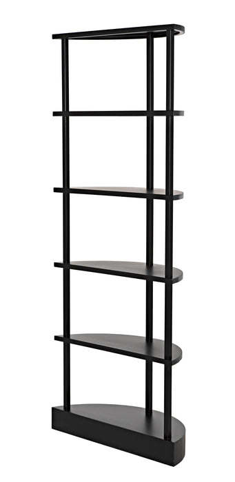 NOIR Furniture - Spago Bookcase, Black Metal - GBCS234MTB - GreatFurnitureDeal