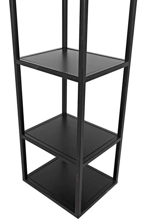 NOIR Furniture - Downtown B Bookcase, Black Metal - GBCS236MTB - GreatFurnitureDeal