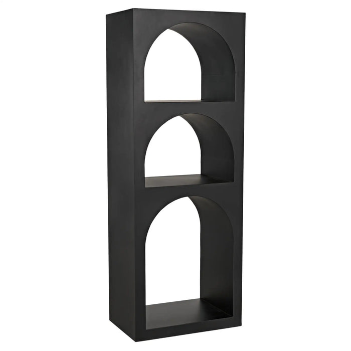NOIR Furniture - Aqueduct Bookcase, A, Black Metal - GBCS240MTB-A