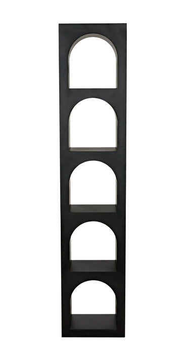 NOIR Furniture - Aqueduct Bookcase, C, Black Metal - GBCS240MTB-C - GreatFurnitureDeal