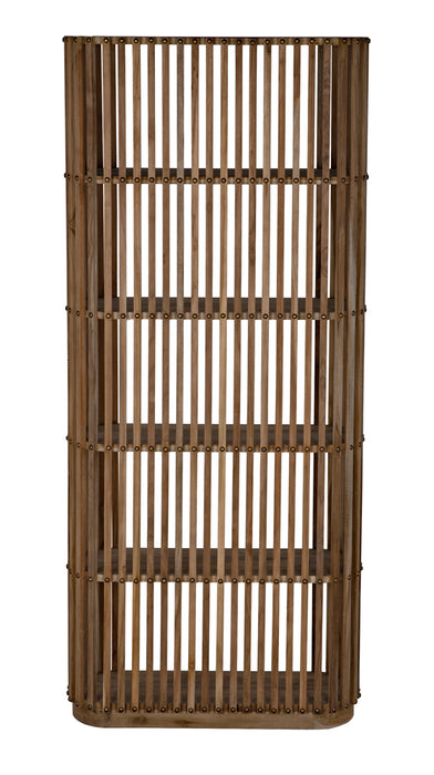 Noir Furniture - Small Opal Bookcase in Natural - GBCS243T - GreatFurnitureDeal