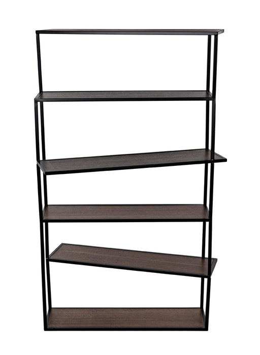 Noir Furniture - Verso Bookcase in Dark Walnut - GBCS244MTB - GreatFurnitureDeal