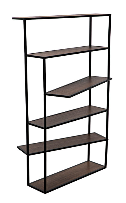 Noir Furniture - Verso Bookcase in Dark Walnut - GBCS244MTB - GreatFurnitureDeal