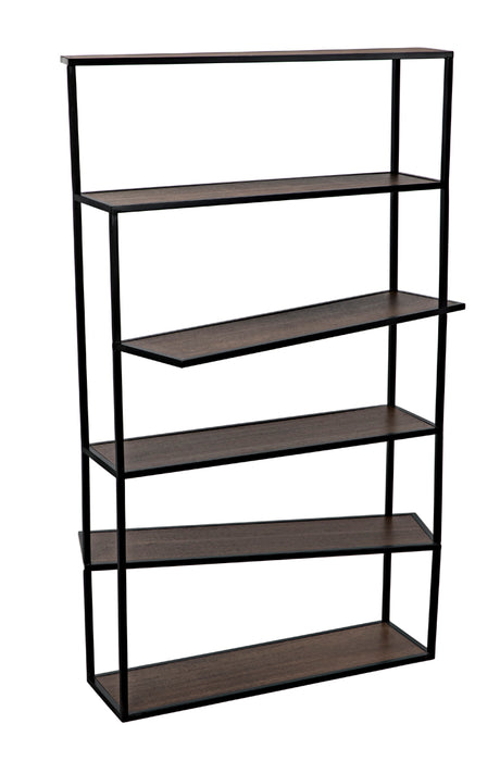 Noir Furniture - Verso Bookcase in Dark Walnut - GBCS244MTB - GreatFurnitureDeal