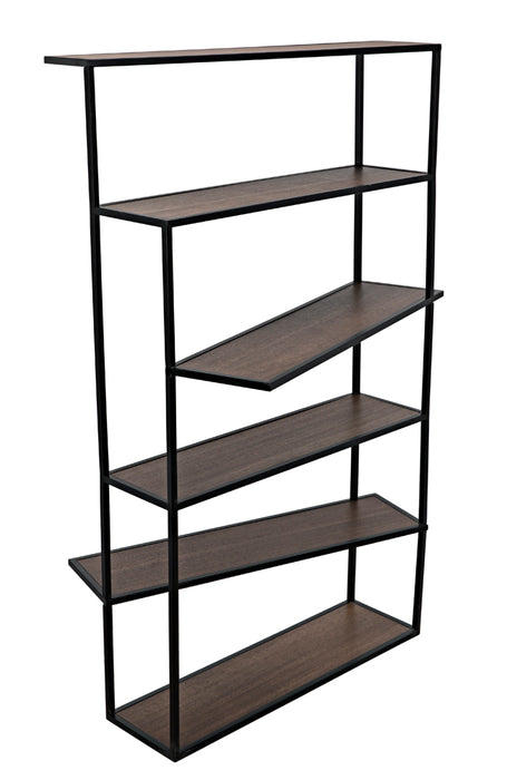 Noir Furniture - Verso Bookcase in Dark Walnut - GBCS244MTB - GreatFurnitureDeal