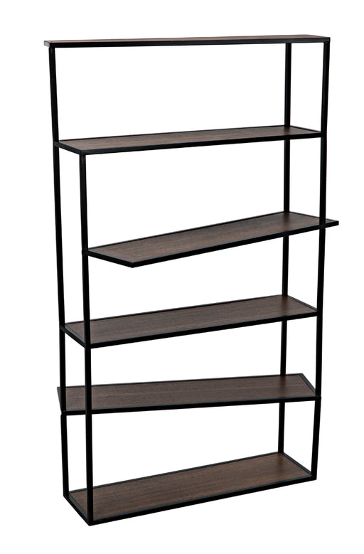 Noir Furniture - Verso Bookcase in Dark Walnut - GBCS244MTB - GreatFurnitureDeal