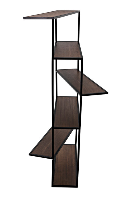 Noir Furniture - Verso Bookcase in Dark Walnut - GBCS244MTB - GreatFurnitureDeal