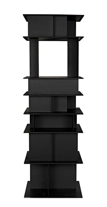Noir Furniture - Pisa Shelf Bookcases in Matte Black - GBCS245MTB - GreatFurnitureDeal