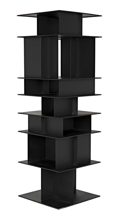 Noir Furniture - Pisa Shelf Bookcases in Matte Black - GBCS245MTB - GreatFurnitureDeal