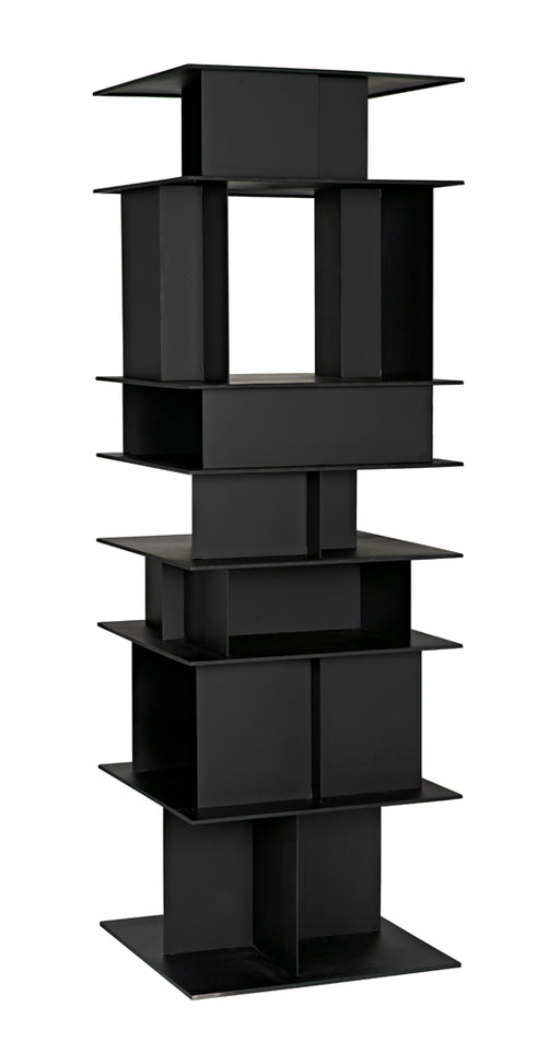 Noir Furniture - Pisa Shelf Bookcases in Matte Black - GBCS245MTB - GreatFurnitureDeal