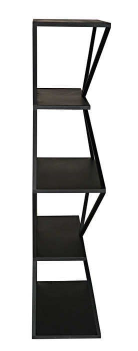Noir Furniture - Sutro Shelf Bookcases in Matte Black - GBCS246MTB - GreatFurnitureDeal