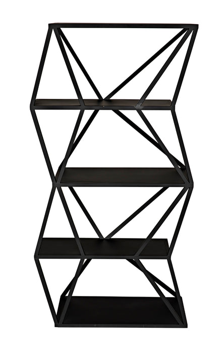 Noir Furniture - Sutro Shelf Bookcases in Matte Black - GBCS246MTB - GreatFurnitureDeal