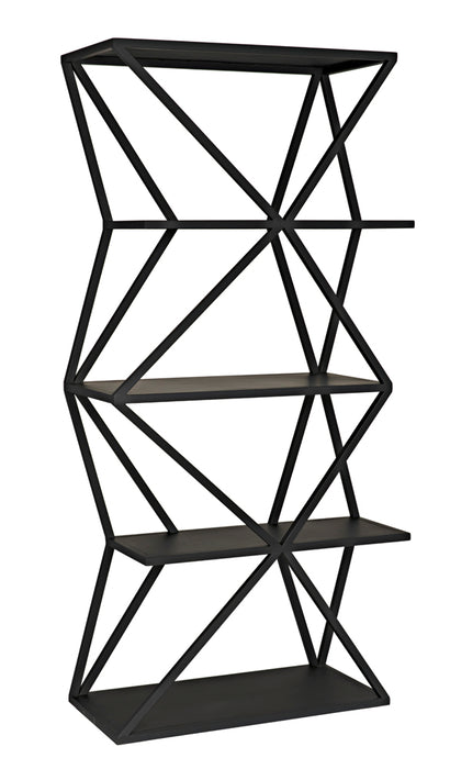 Noir Furniture - Sutro Shelf Bookcases in Matte Black - GBCS246MTB - GreatFurnitureDeal