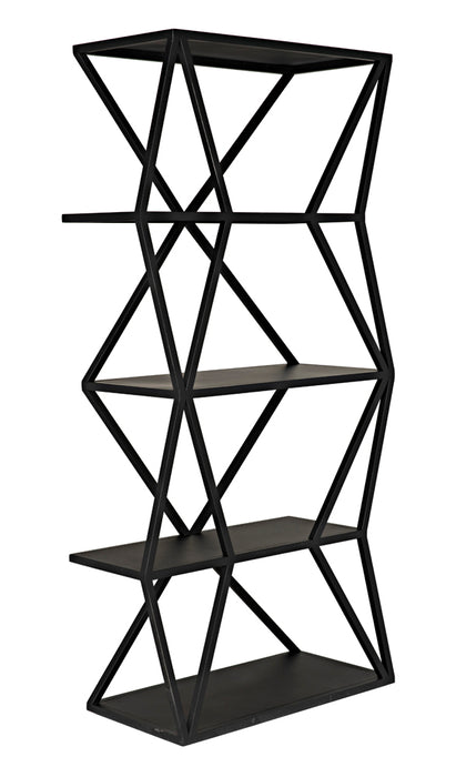 Noir Furniture - Sutro Shelf Bookcases in Matte Black - GBCS246MTB - GreatFurnitureDeal