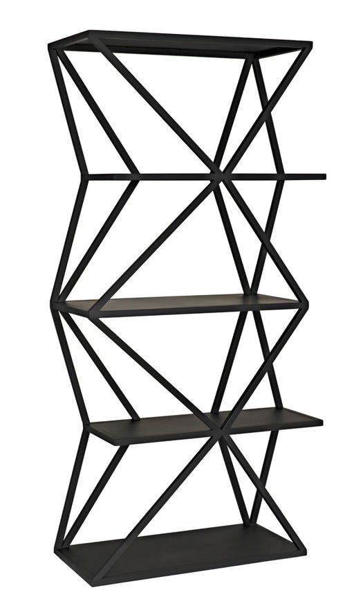 Noir Furniture - Sutro Shelf Bookcases in Matte Black - GBCS246MTB - GreatFurnitureDeal