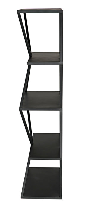 Noir Furniture - Sutro Shelf Bookcases in Matte Black - GBCS246MTB - GreatFurnitureDeal